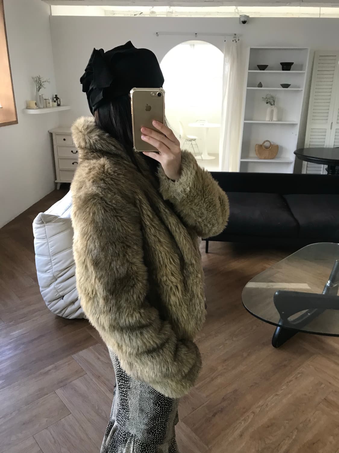  vintage brown fur jacket 상품이미지6