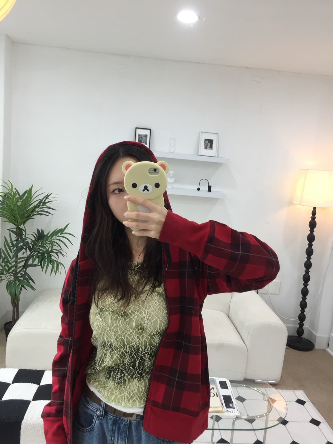 정글 스톰 체크 후드집업 상품이미지10