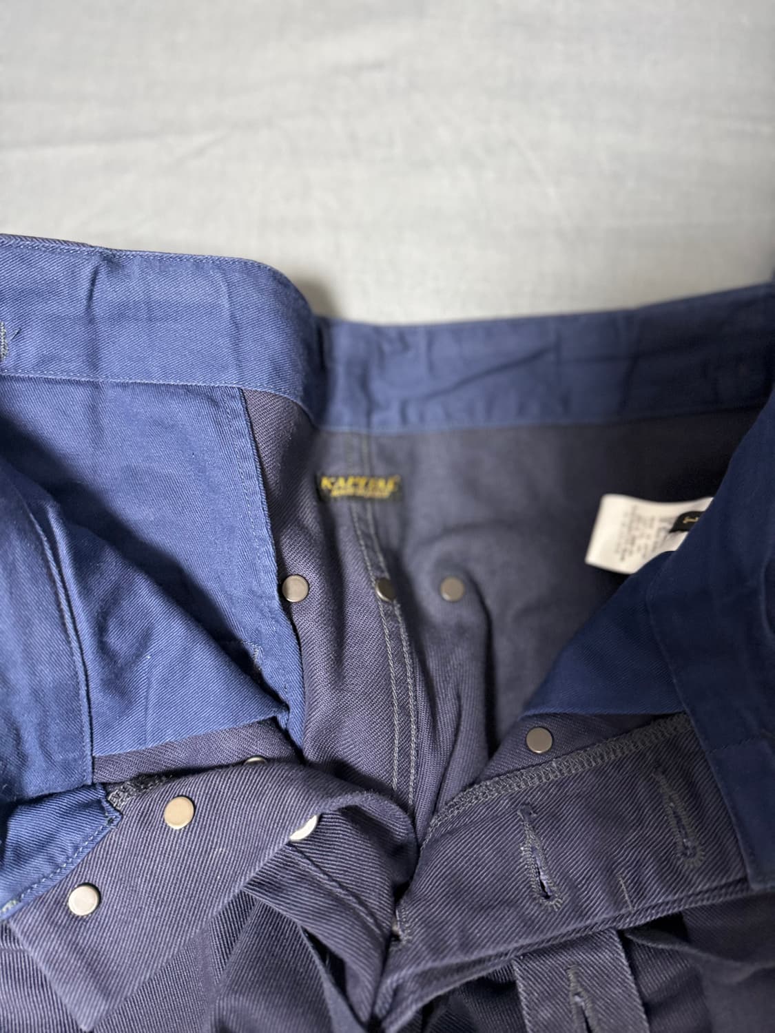 캐피탈 헤비 드릴 코튼 점보 카고 팬츠 네이비 1사이즈 판매합니다. 상품이미지4