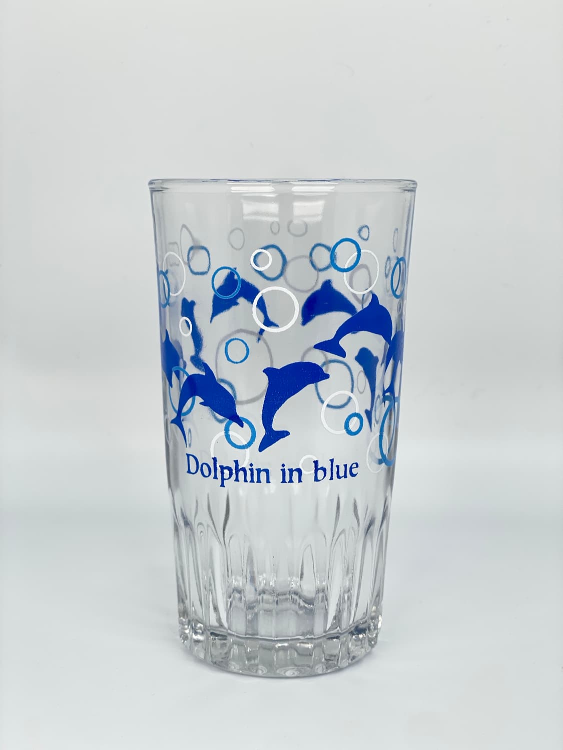 빈티지 돌고래 버블 유리컵 상품이미지1