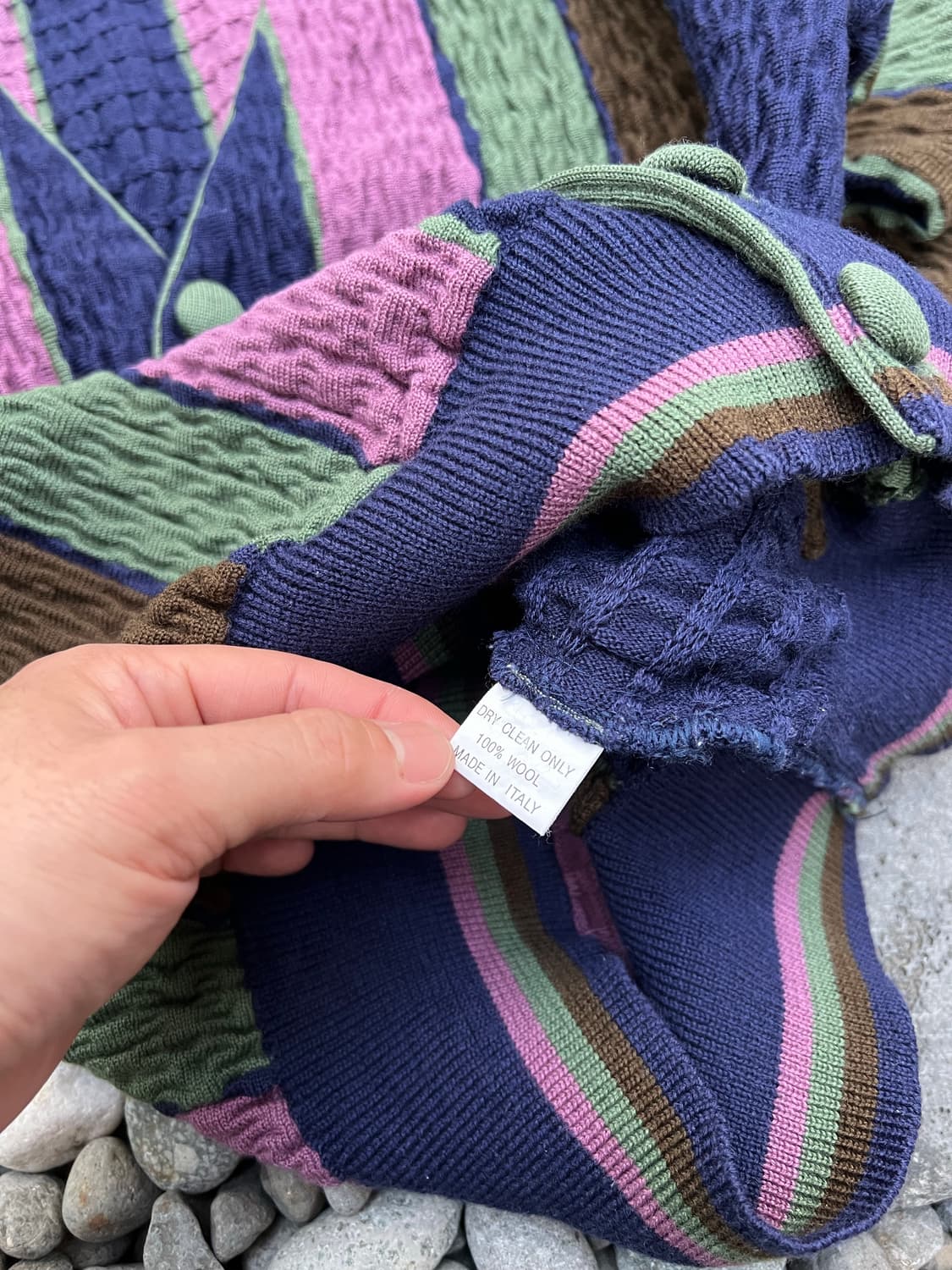 1990s MARS ITALY MADE STRIPE 스트라이프니트가디건 상품이미지10