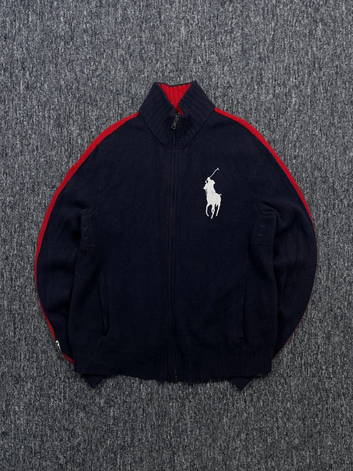 폴로 네이비 램스울 브리튼 니트 집업  상품이미지6