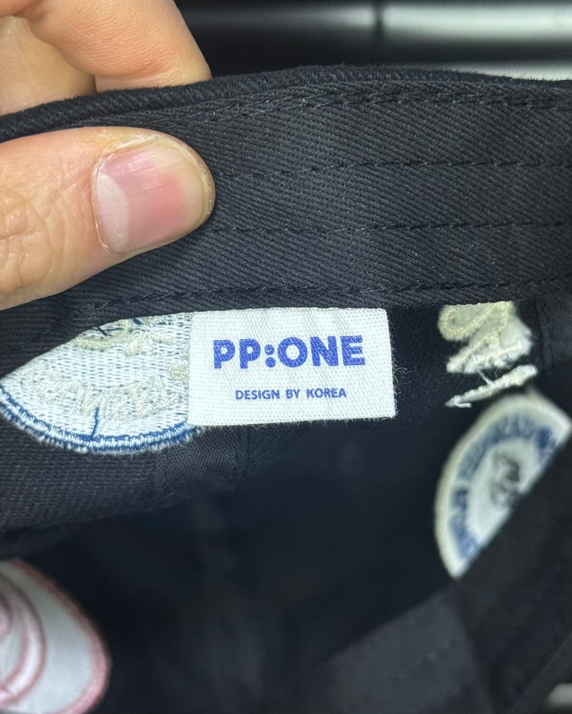 PP:ONE 볼캡 모자 블랙 월계수 패치 스트릿 빈티지 레이싱 라이더 상품이미지7