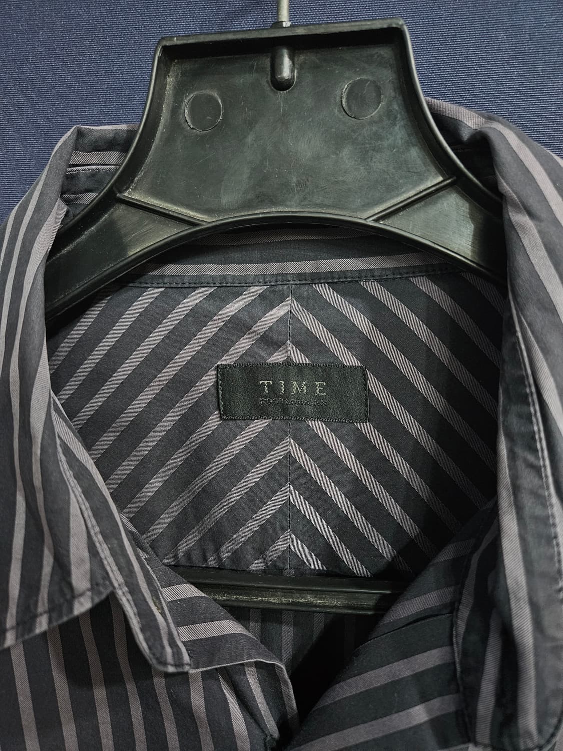 타임옴므 스트라이프 줄무늬 남성 슬림핏 95 긴팔셔츠  상품이미지3