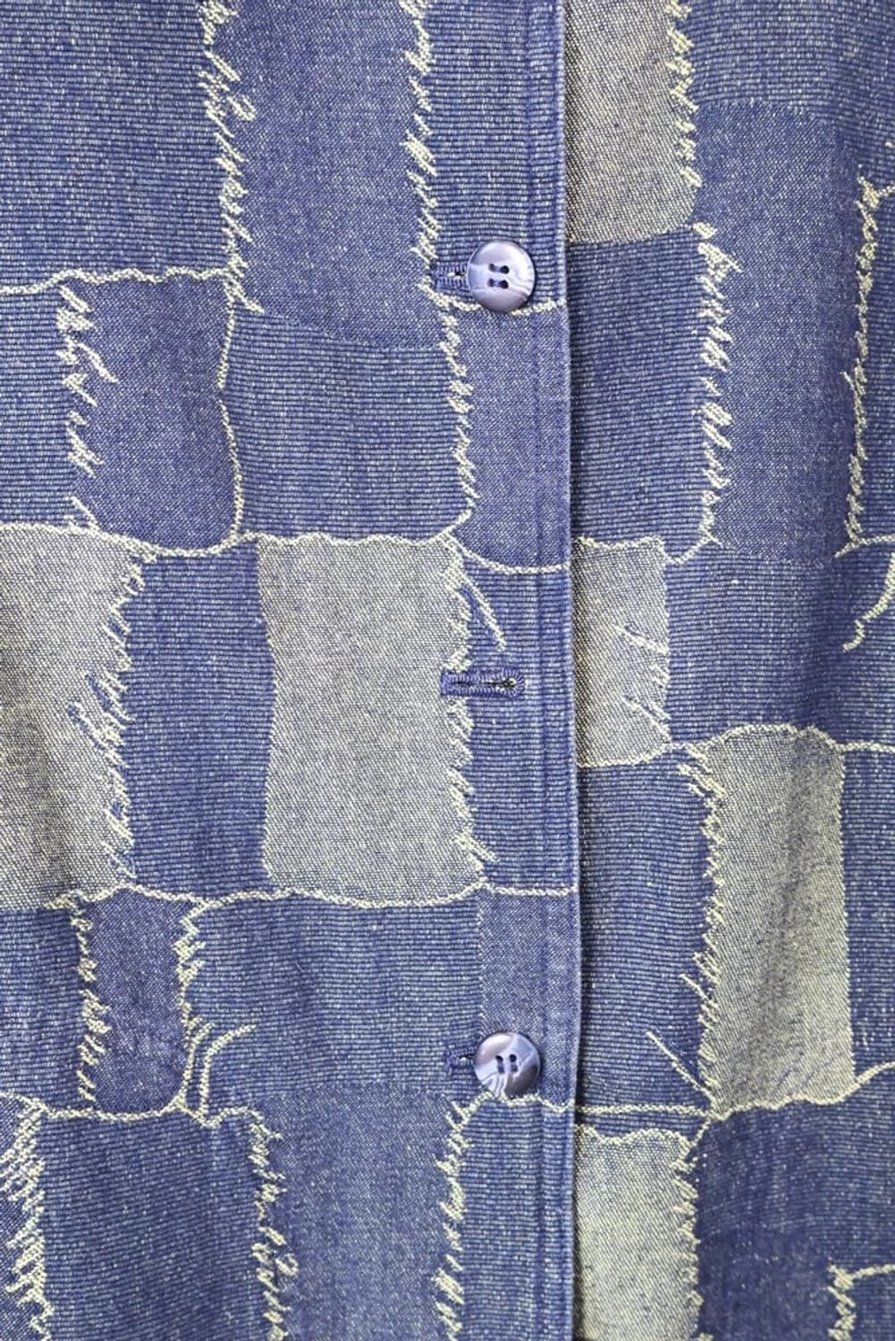 JPN Patchwork Pattern Denim Jacket 상품이미지7