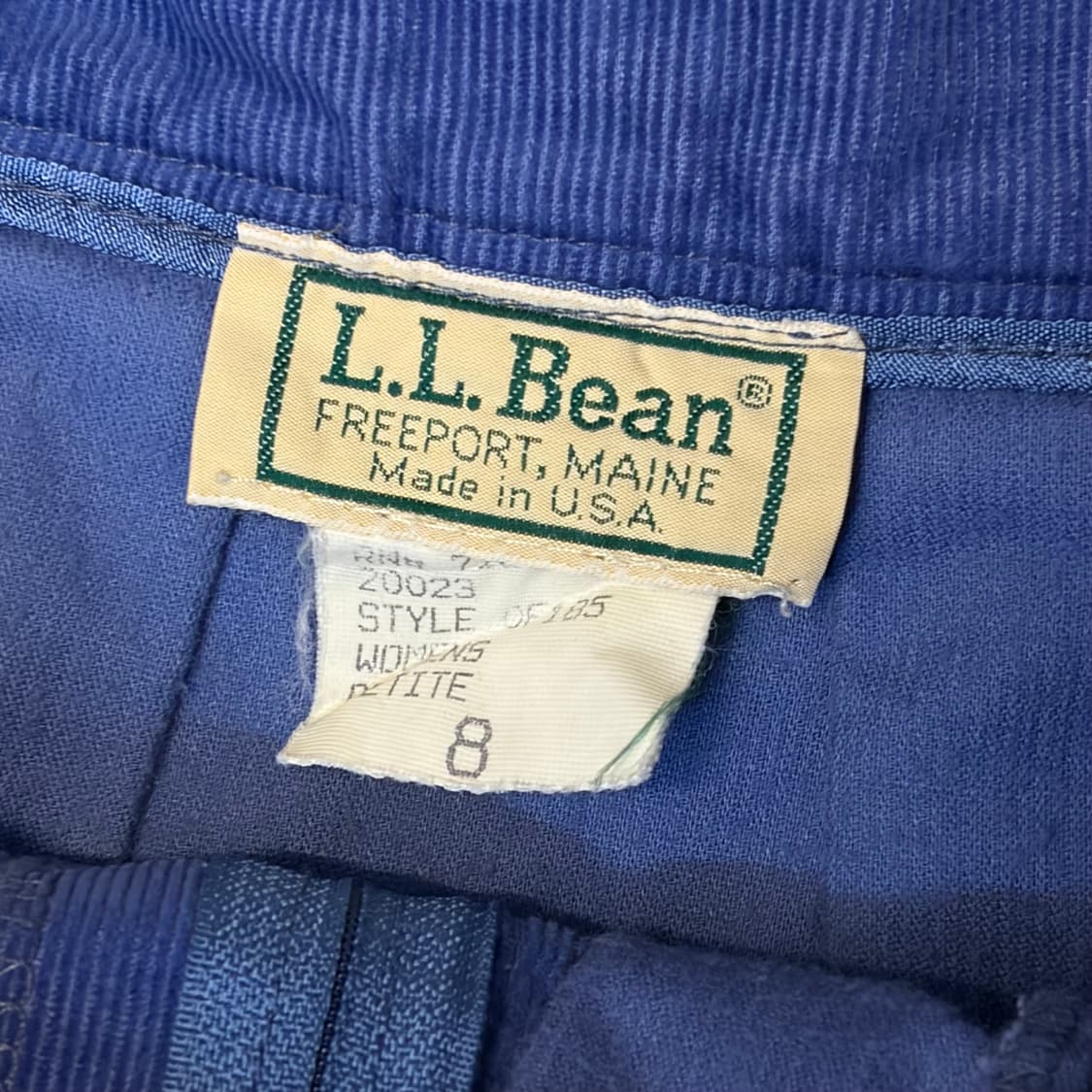 90s Made in USA 빈티지 엘엘빈 코듀로이 골덴 A라인 스커트 상품이미지4