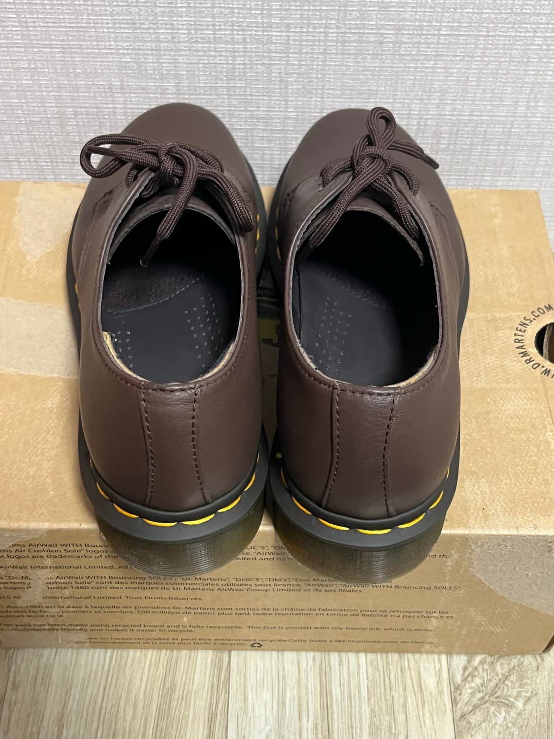 닥터마틴1461 스무스 다크브라운 37(230-235)사이즈 상품이미지3