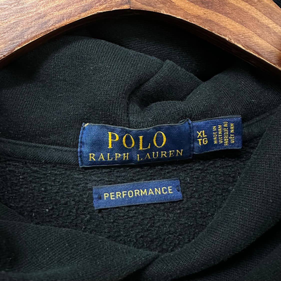 POLO 폴로 랄프로렌 퍼포먼스 로고 후드티 블랙 XL사이즈 J22 상품이미지5