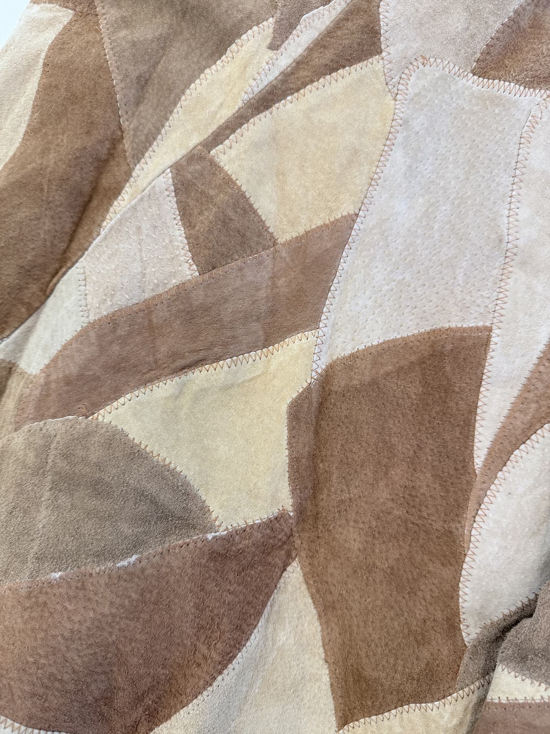 suede patchwork skirt 상품이미지4