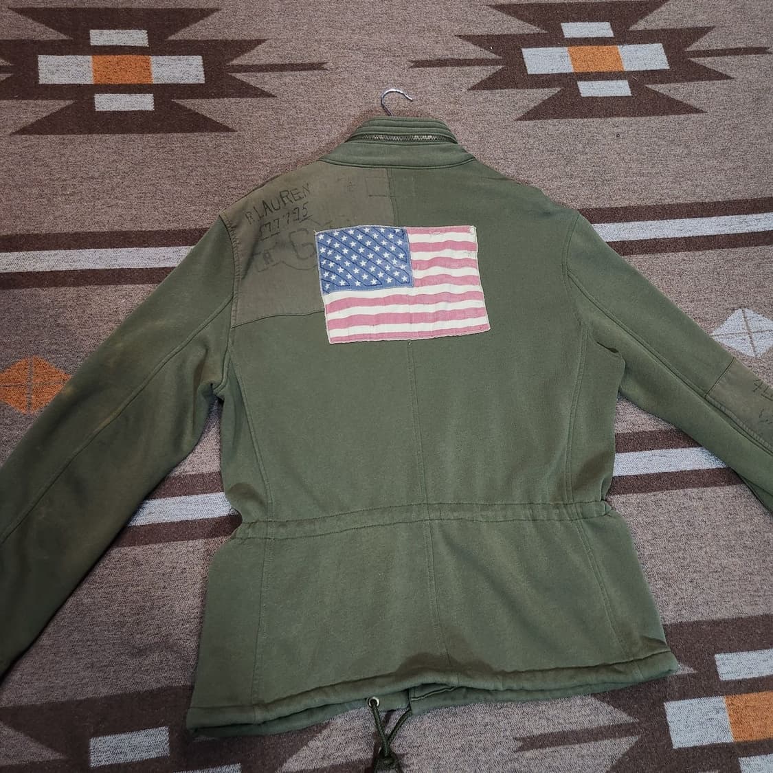 폴로 데님앤서플라이 스웻 M-65 필드 자켓 L 성조기 상품이미지2