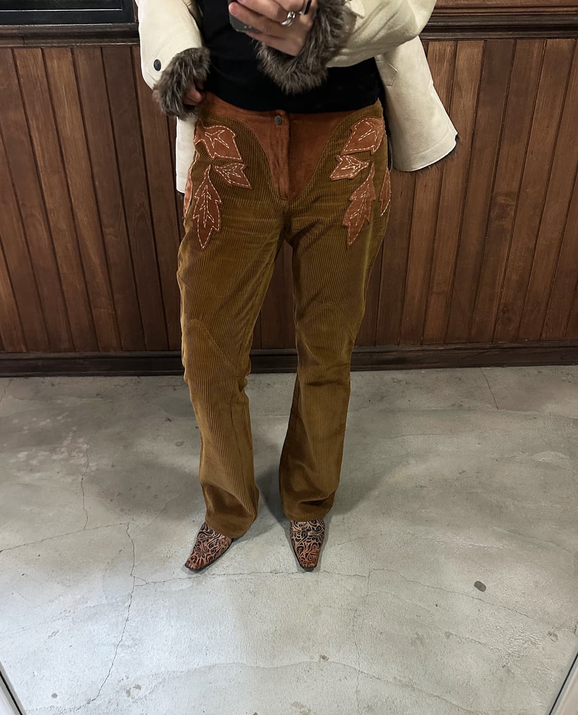 D&G leaf corduroy pants 상품이미지2