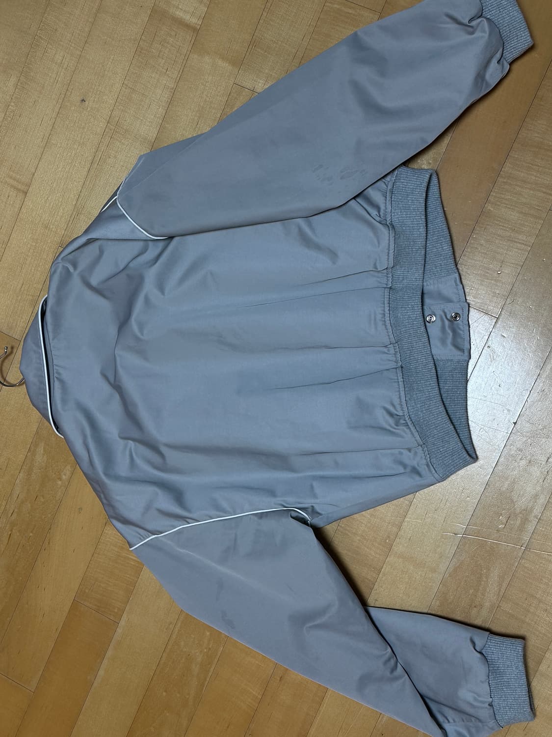 바시티 블루종 점퍼 그레이 상품이미지7