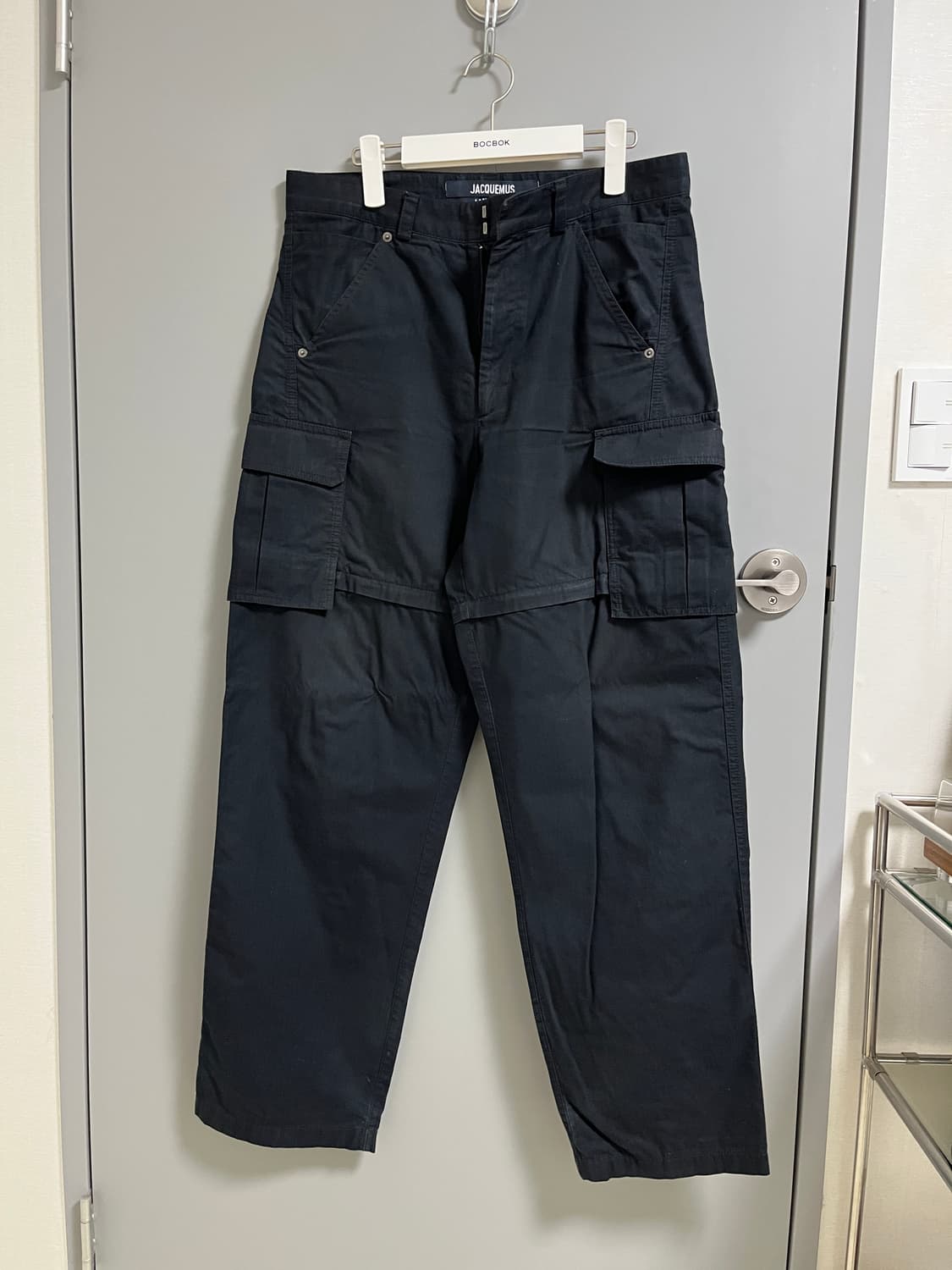 자크뮈스 블랙 카고 바지 반바지 변신 상품이미지1