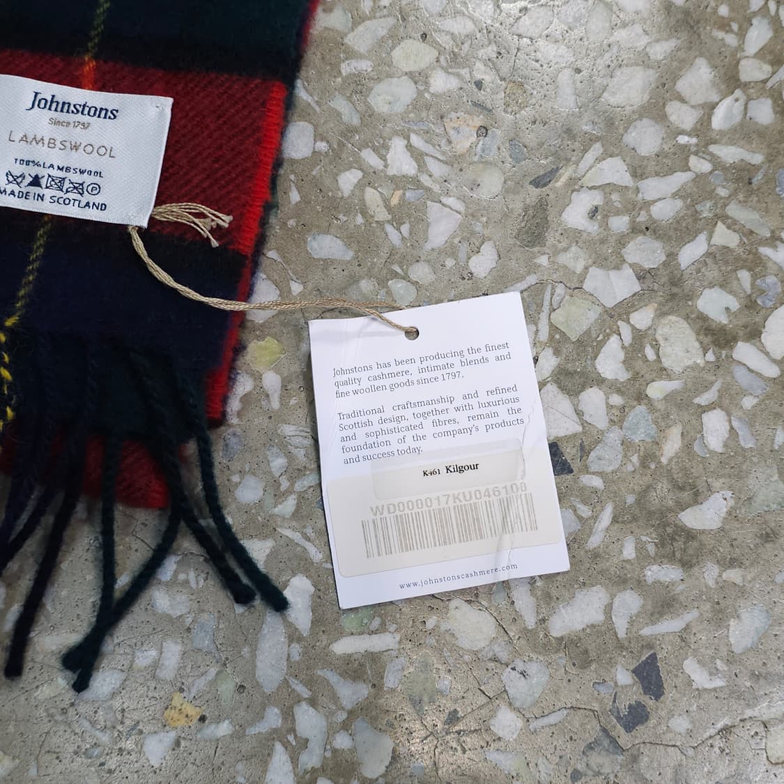 미사용품 Johnstons 머플러 상품이미지4