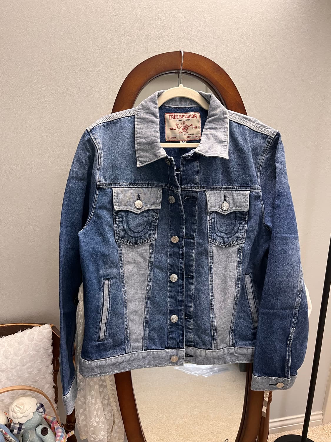 [새상품/미국] 트루릴리전 투톤 데님 자켓 M (리버스트러커700781) 상품이미지3