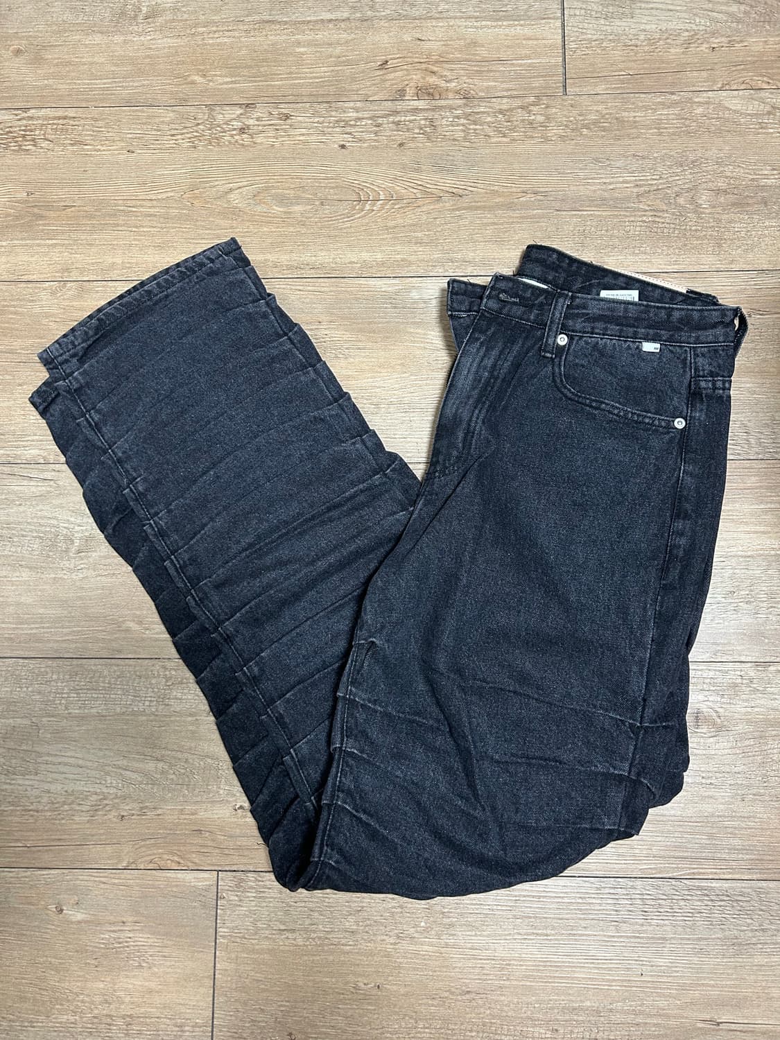 노매뉴얼 T.W DENIM PANTS - WASHED BLACK [M] 상품이미지1