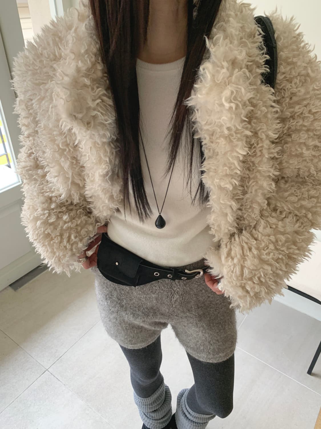 [무료배송] 원가 20만 원 고퀄 퍼자켓 새 것 상품이미지2