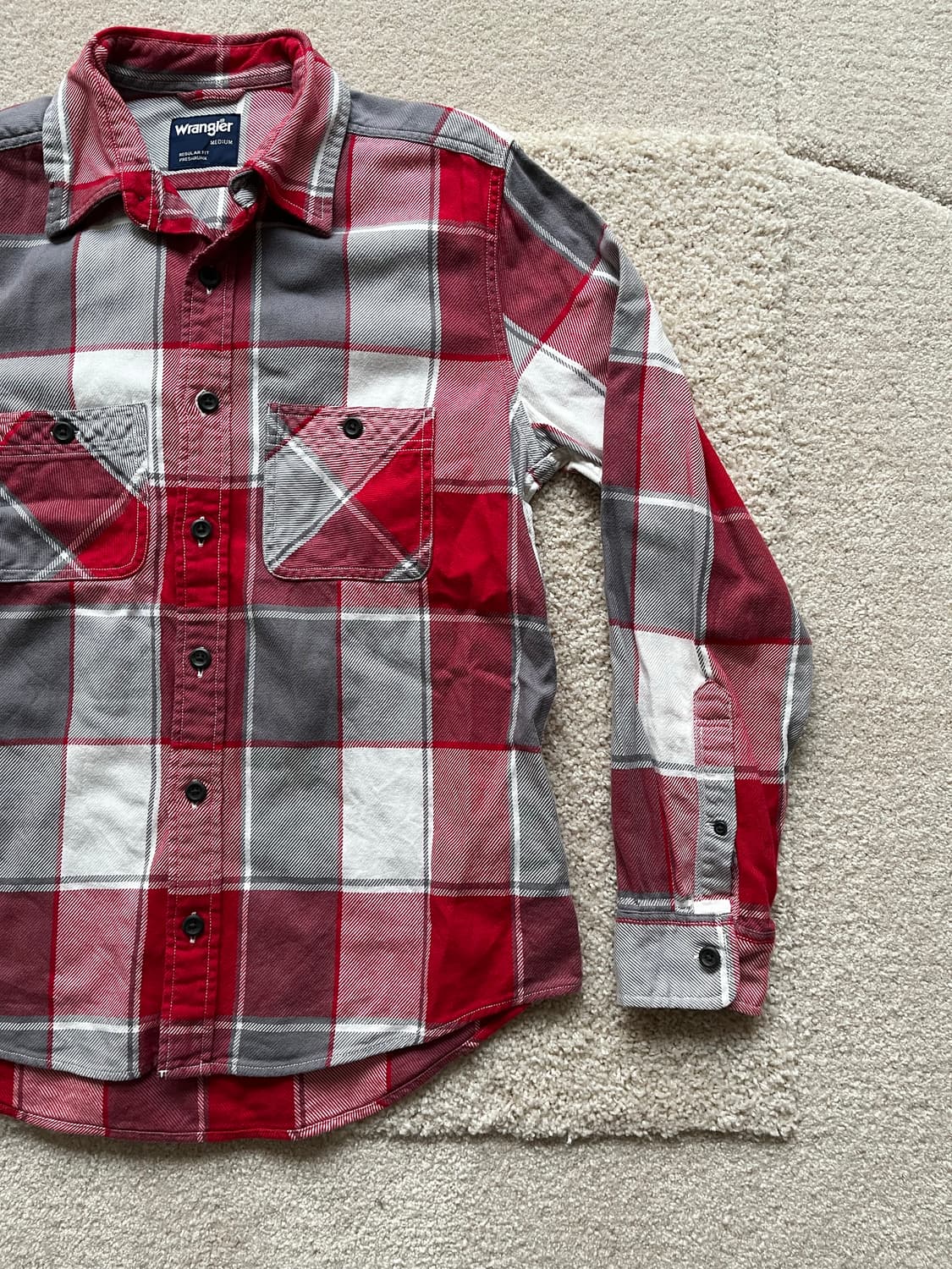 90s 랭글러 웨스턴 체크 셔츠 (95-100) 상품이미지5