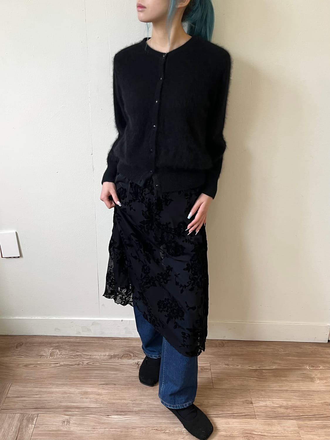 4298 shizuka komuro 시스루 스커트 상품이미지6