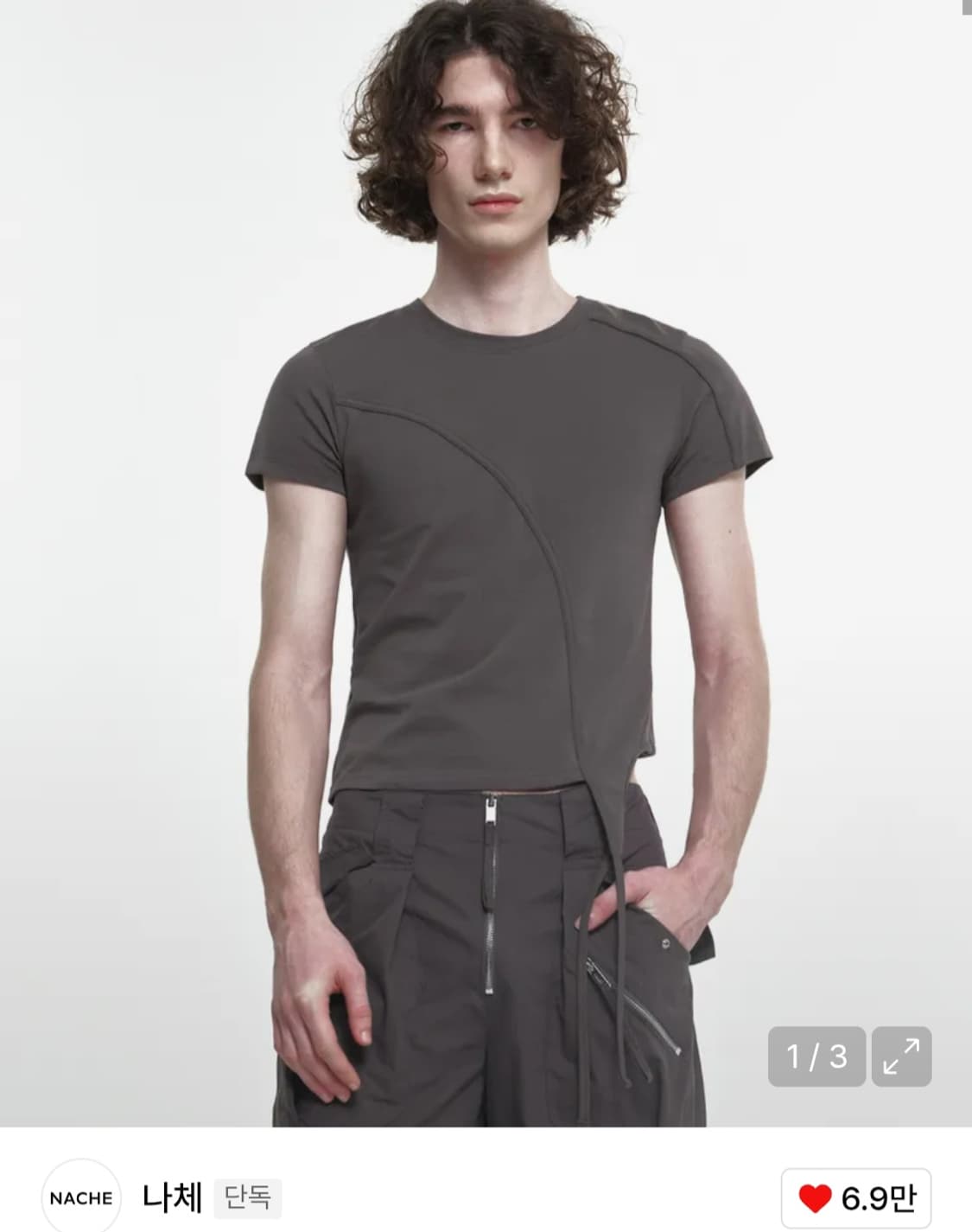 나체 언발란스 긴팔티 상품이미지2