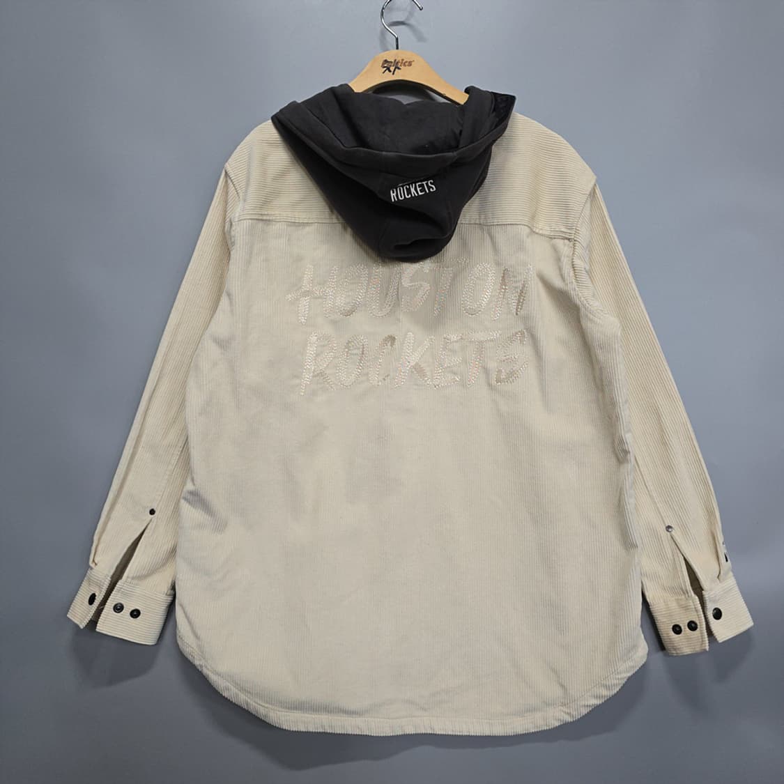 NBA 휴스턴 로켓츠 후드 코듀로이 롱자켓 M 상품이미지4