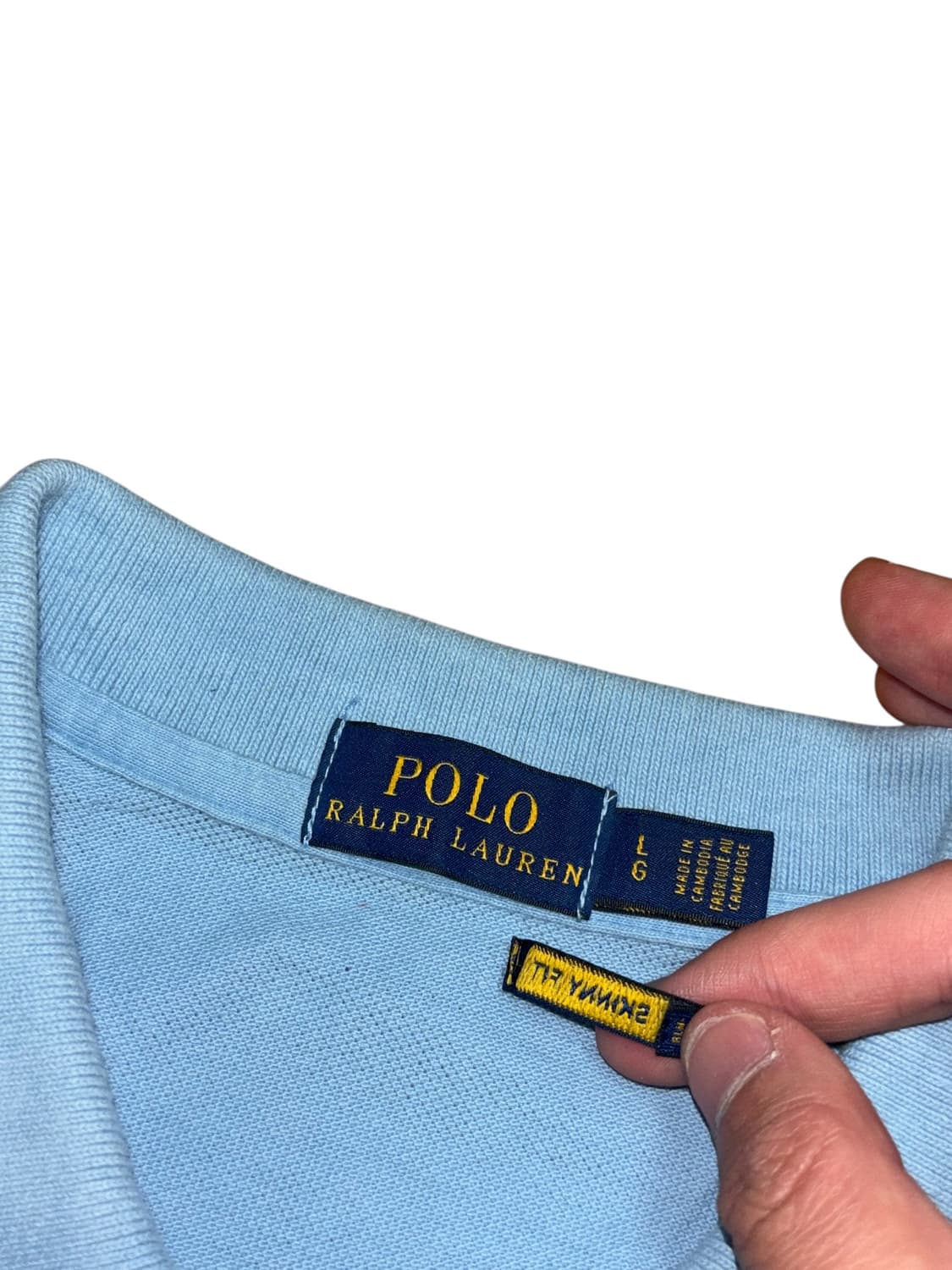 폴로 랄프로렌 빅포니 스카이 블루 반팔 카라티 상품이미지5
