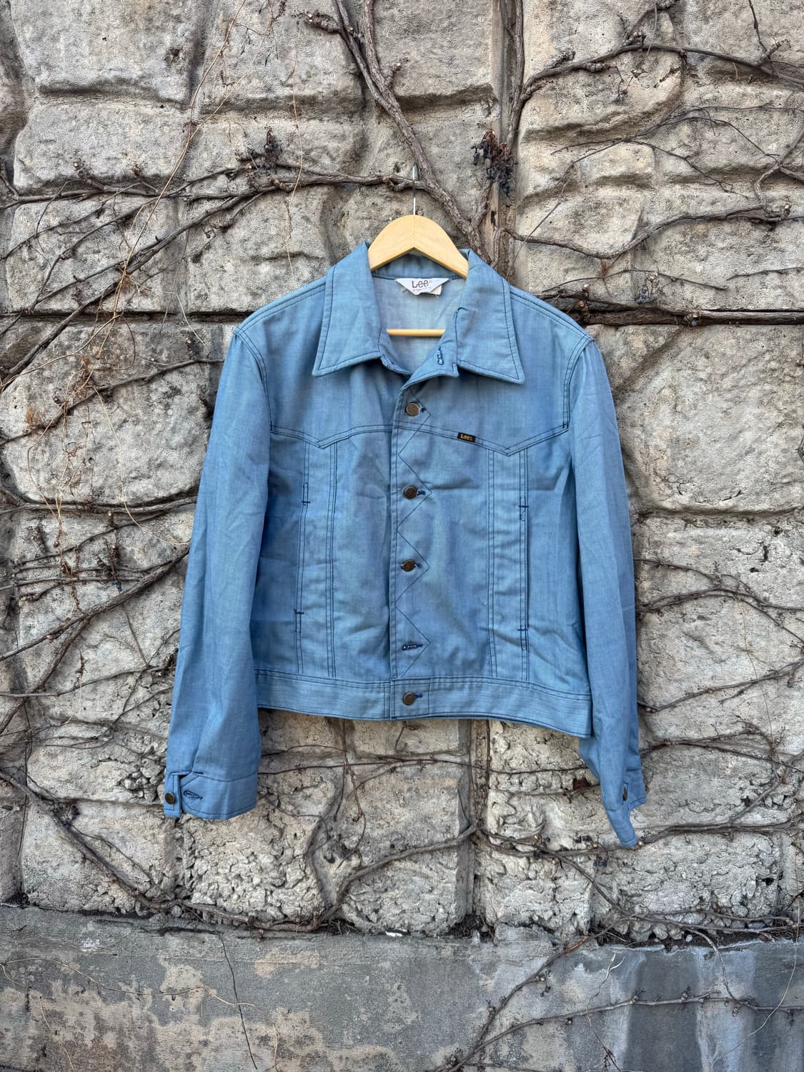70s lee 빈티지 lightwash 데님 웨스턴 자켓 상품이미지1