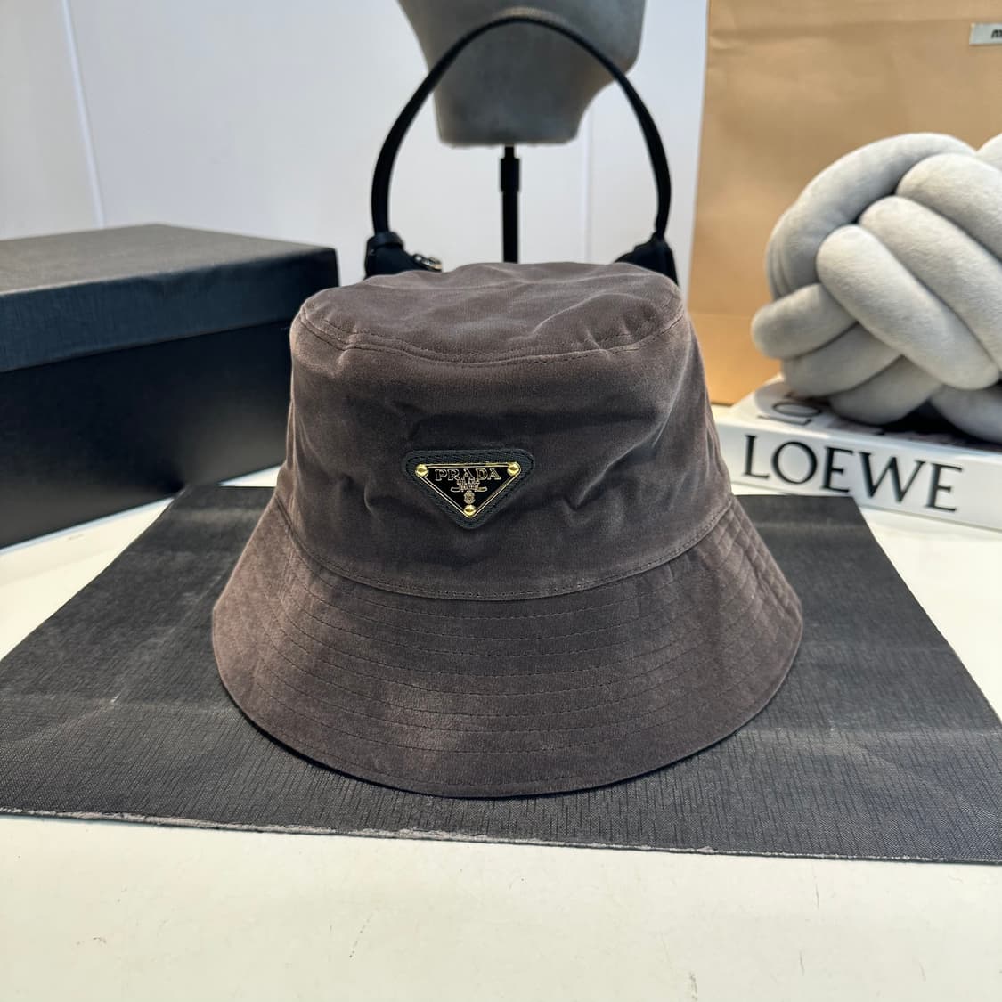 프라다 짜임 햇 4색 벙거지 모자 상품이미지2