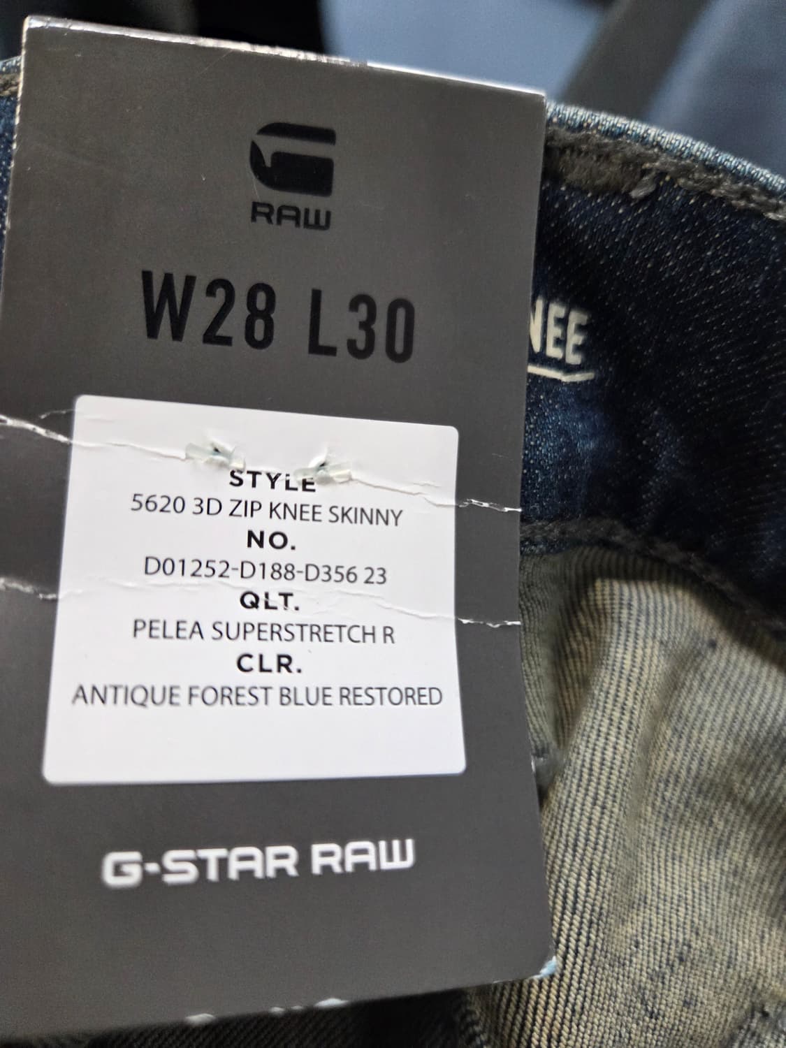 G-Star Raw 디스트로이드 데님 청바지(W28/L30)디피용 상품이미지7
