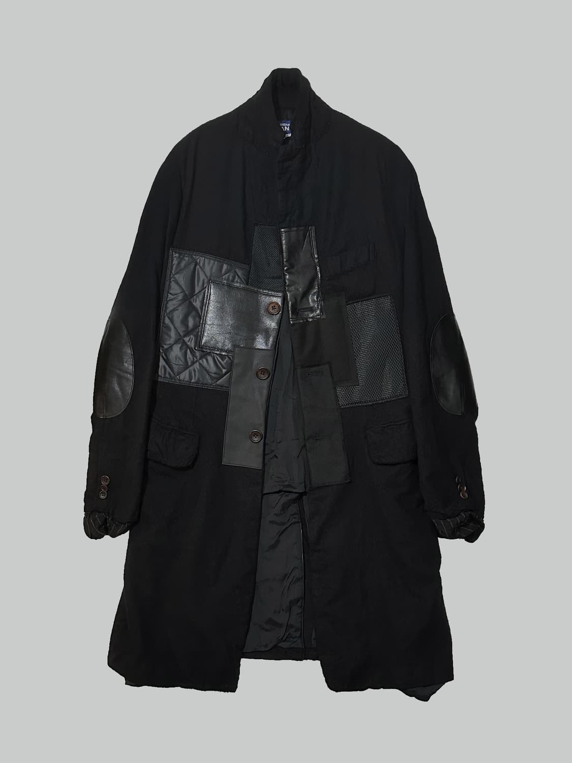 준야 와타나베 23aw 축융 울 패치워크 코트 상품이미지1