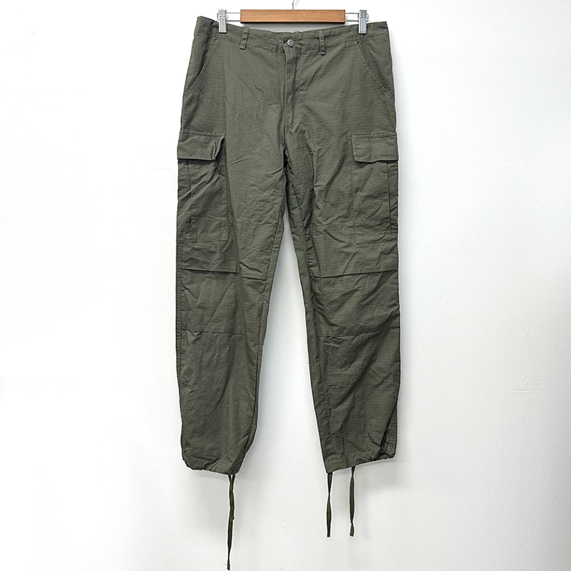 칼하트 립스탑 카고 스트링 팬츠 바지 밀리터리 워크웨어 카키 M 상품이미지1