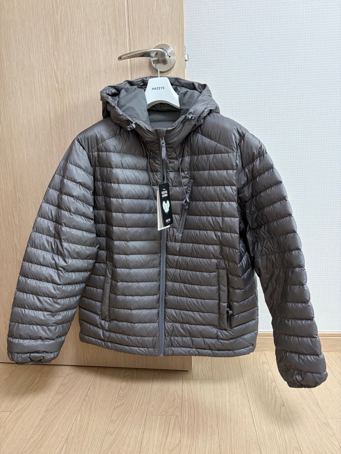 히스헤지스 구스다운 경량패딩 L 새상품 상품이미지1