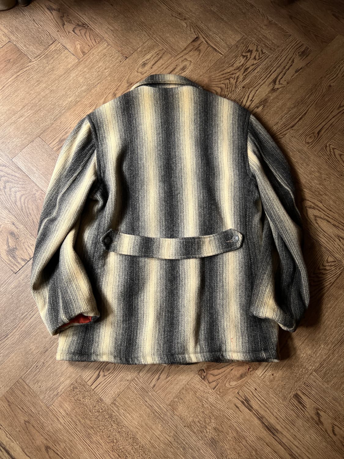 [42]50's 울리치 USA 빈티지 매키노 울 스트라이프 크루저 자켓 상품이미지9