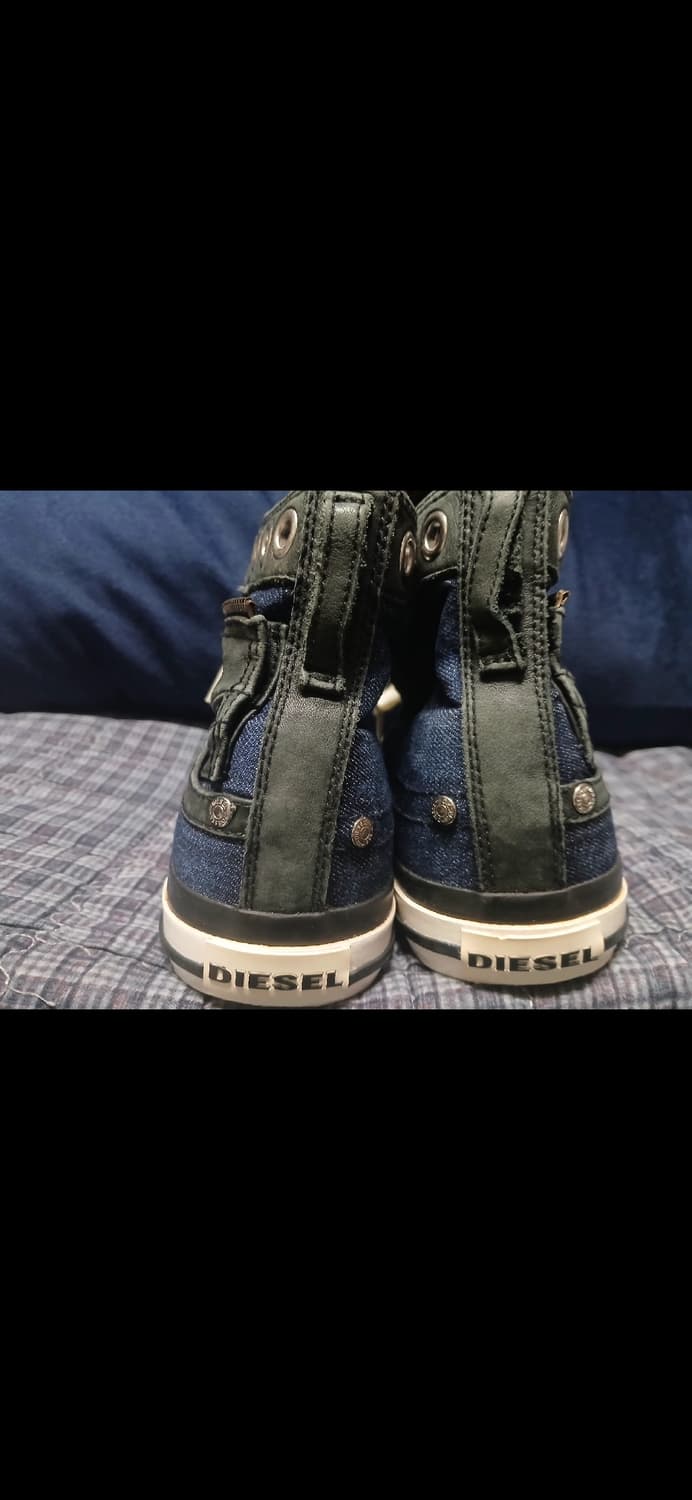 디젤 아일렛 데님 하이탑 스니커즈 260 상품이미지4