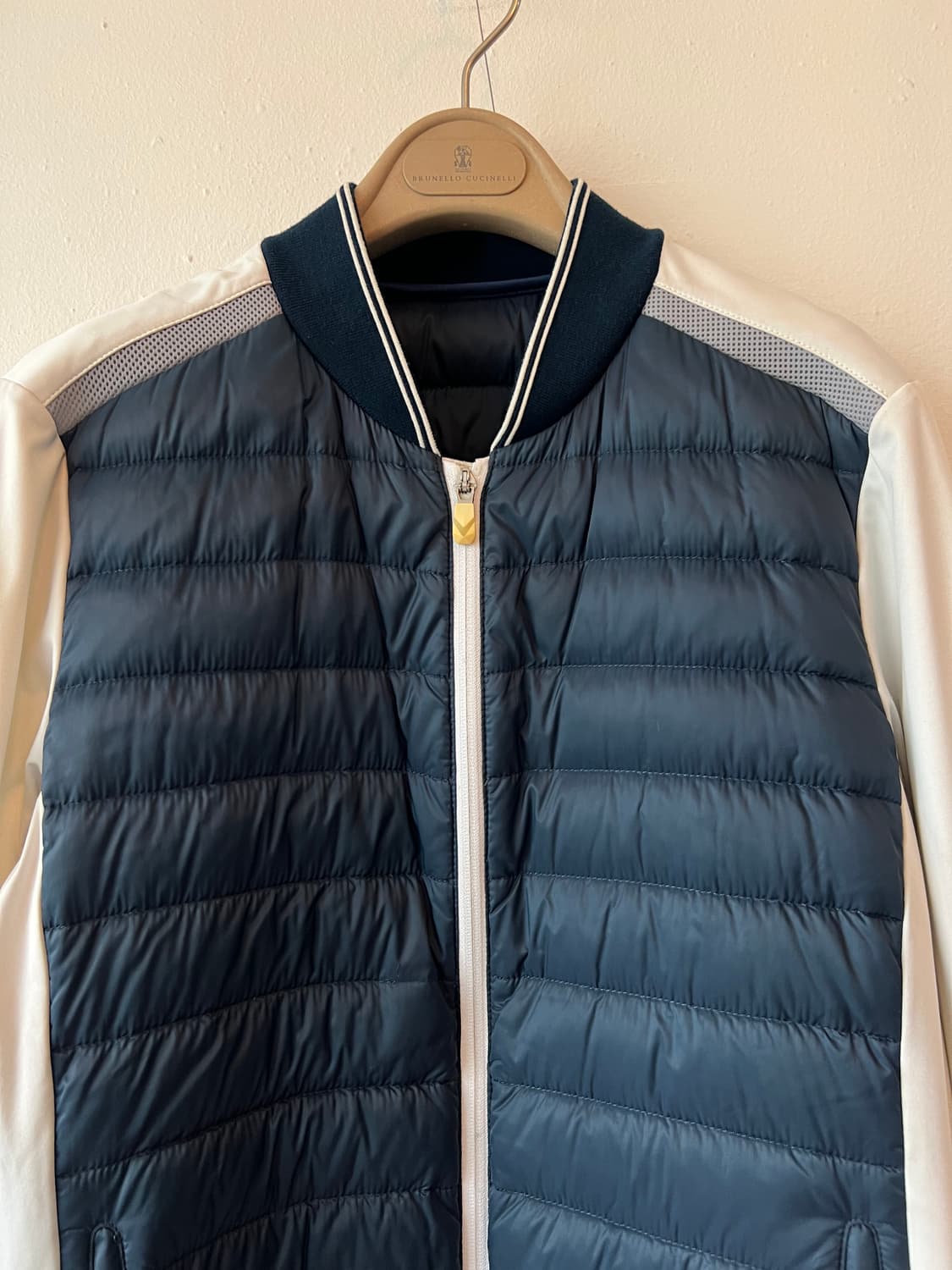 캘러웨이 남성 네이비 간절기 패딩배색자켓 골프점퍼 상품이미지1