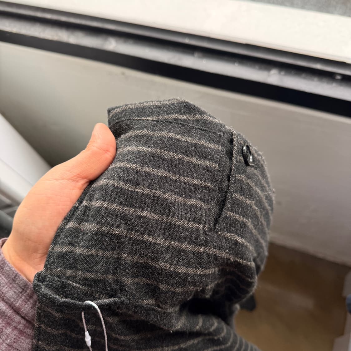 VOTOLO 챠콜 그레이 울 혼방 트라우저 상품이미지6