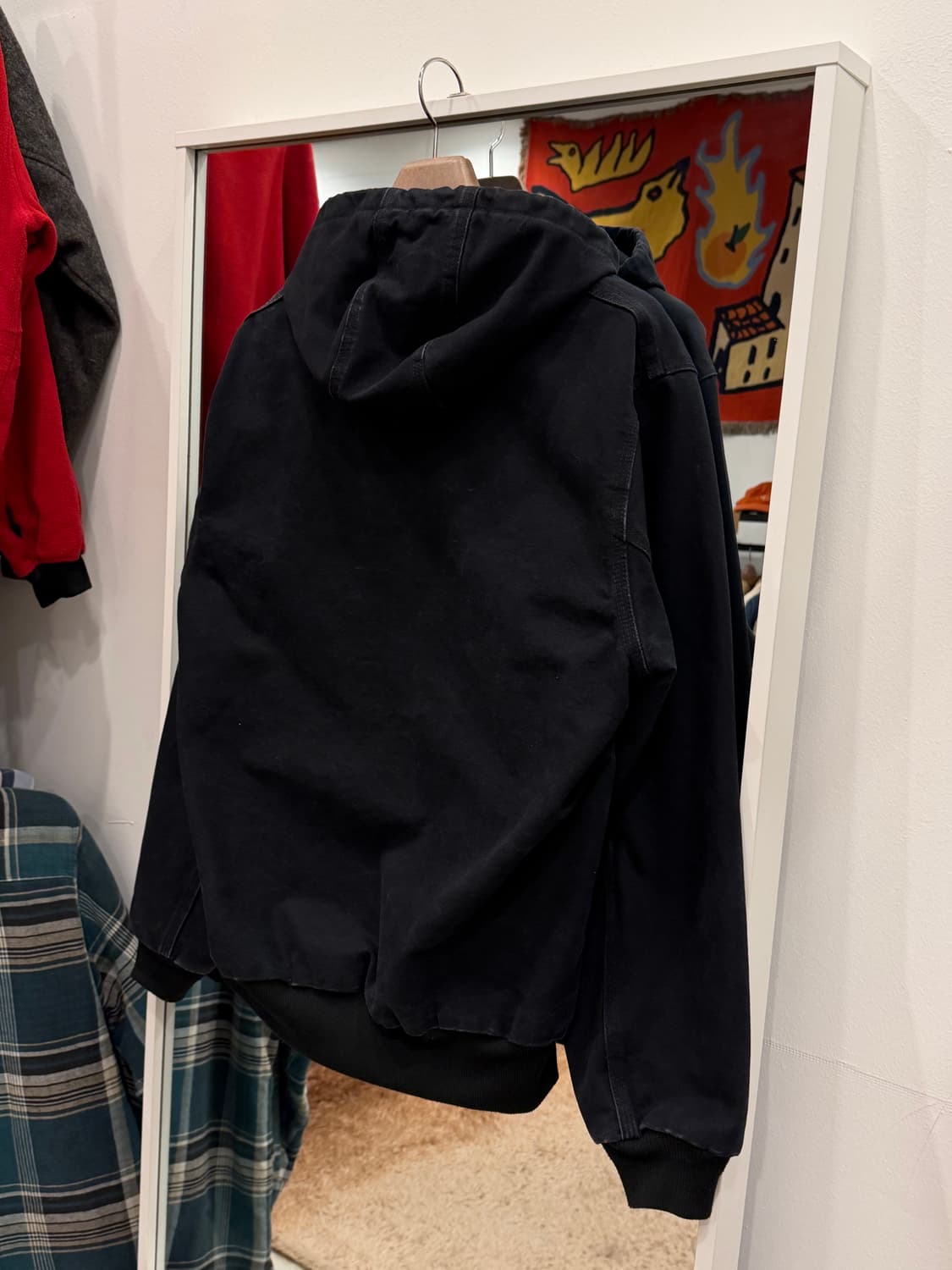 Carhartt 칼하트 덕 액티브 써멀 페이딩 후드 워크 자켓 (USA) 상품이미지4