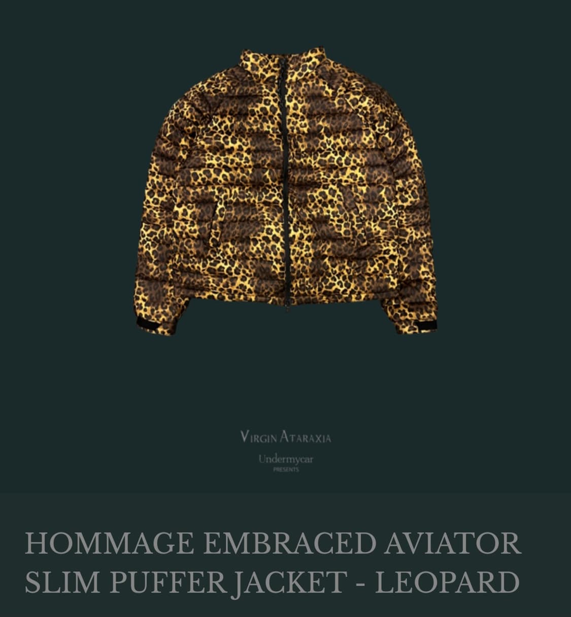 구매 언더마이카 레오파드 패딩 1사이즈  상품이미지1