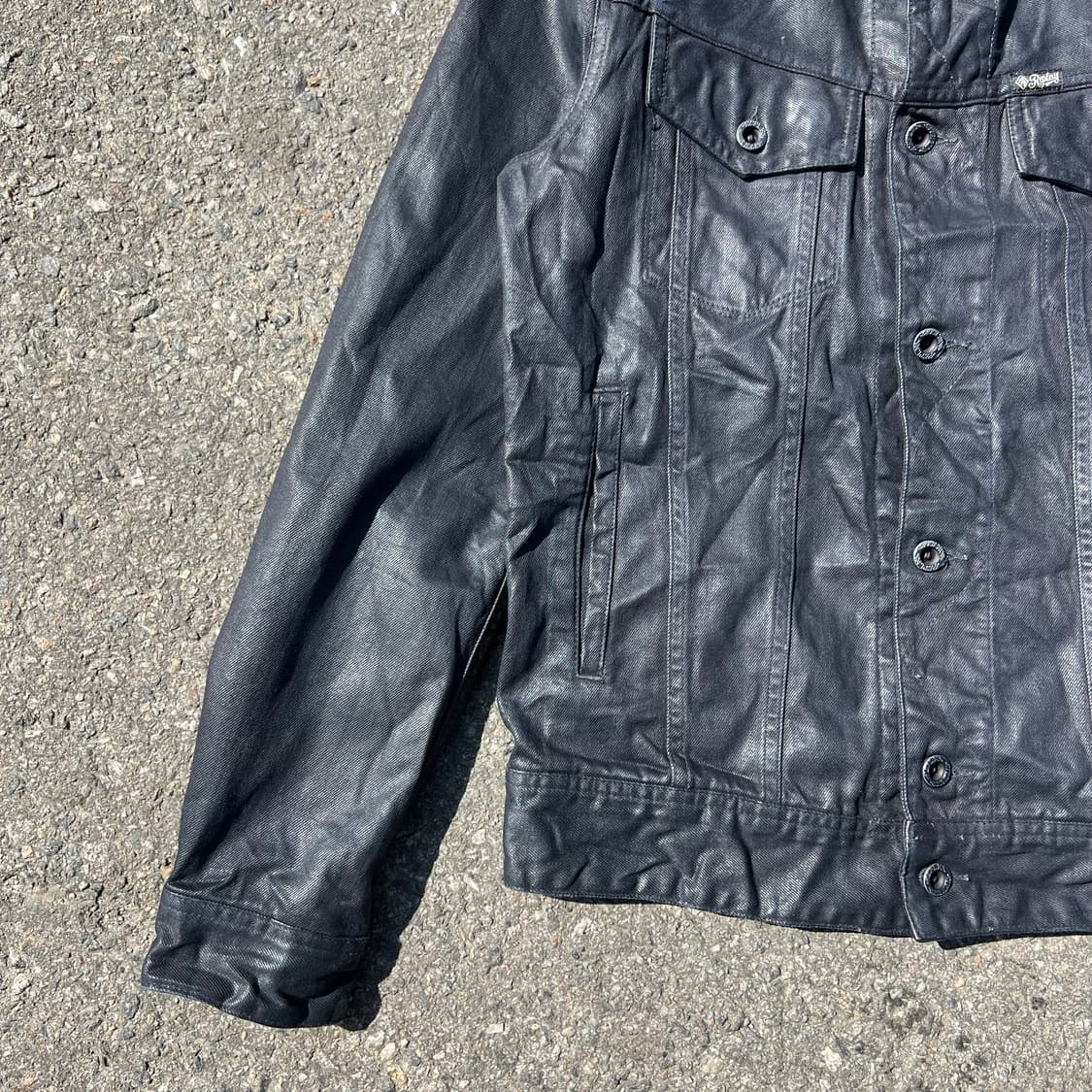 Replay 코팅 다크 인디고 데님 트러커 자켓 상품이미지4