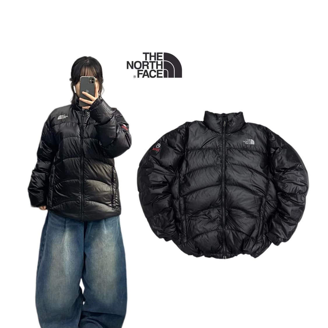 노스페이스 써밋시리즈 고프코어 덕다운 경량패딩 블랙 상품이미지1