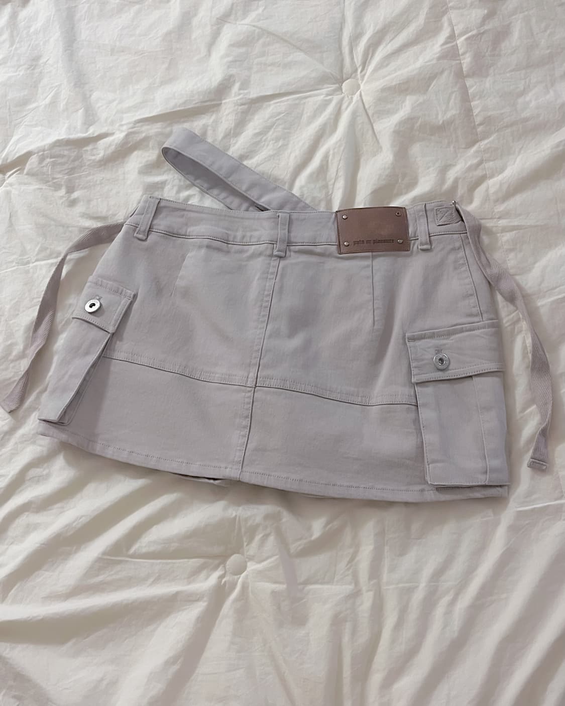 페인오어플레져 닉스 미니 스커트 그레이 S 페오플 상품이미지2