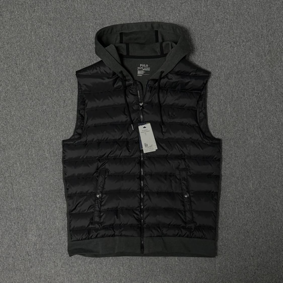 새상품) 폴로 다운 후드 조끼 패딩 상품이미지1