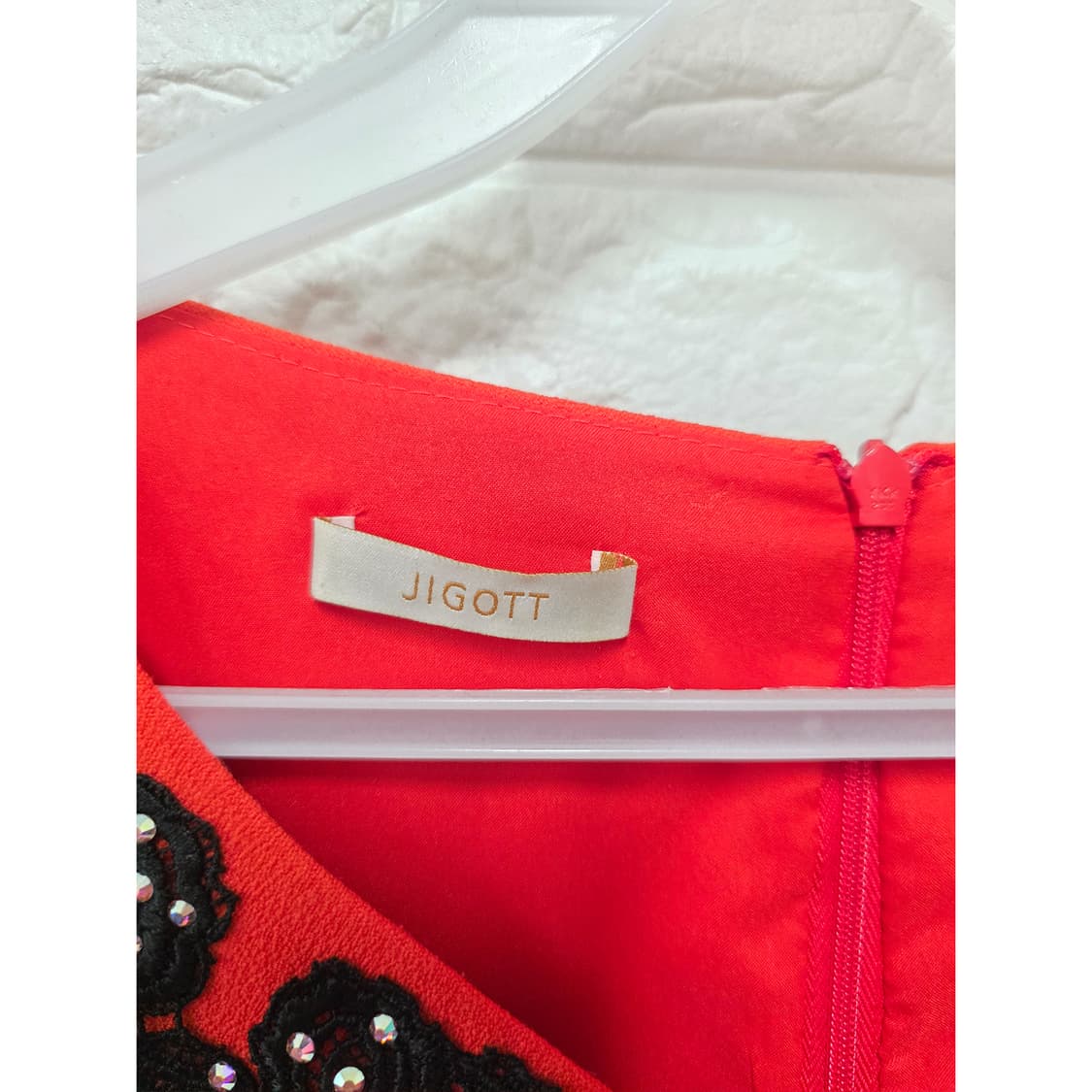 택포_ 지고트 레드 장식 원피스 S 상품이미지2