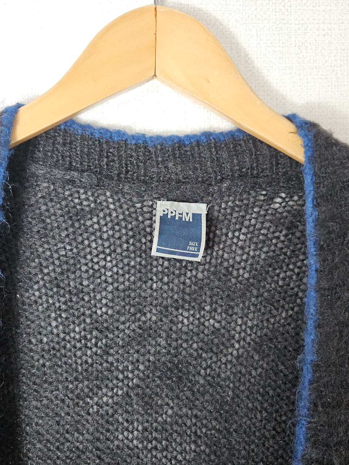 00s PPFM 피피에프엠 Y2K 모헤어 가디건 F 일본판 상품이미지2