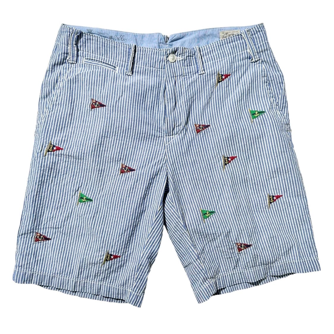 폴로 랄프로렌 플래그 엠브로이디드 스트라이프 하프팬츠 반바지 상품이미지1