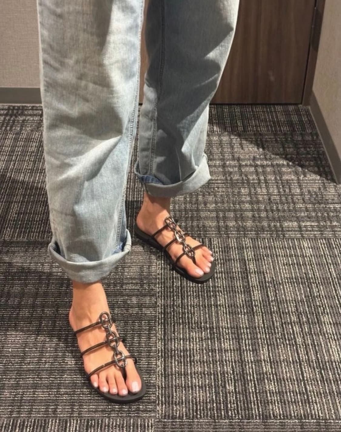 에르메스 미코노스 샌들 블랙 상품이미지8