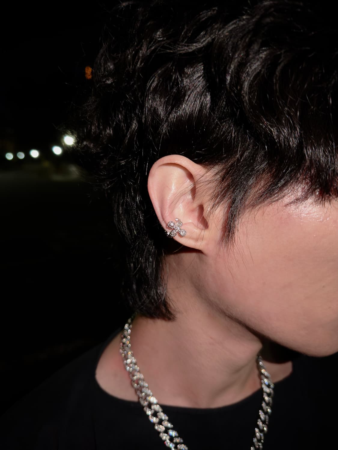 Fake dia but real ear cuff 상품이미지1