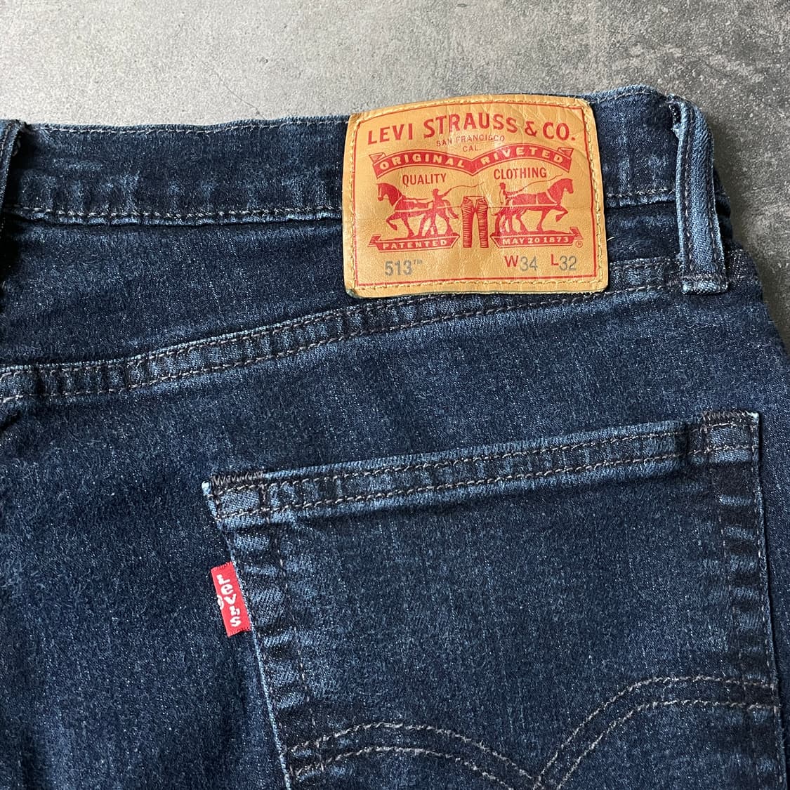 LEVI'S 리바이스513 슬림 스트레이트핏 코튼 데님 팬츠 A00723 상품이미지8