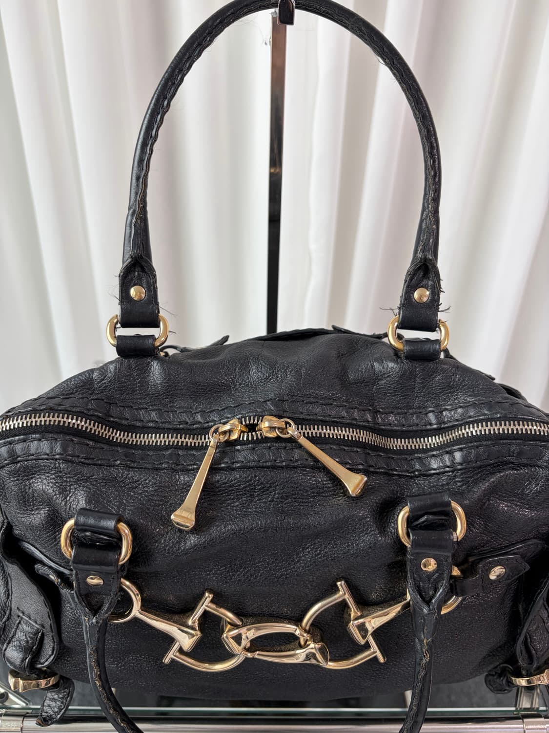 구찌 홀스빗 레더 숄더백 상품이미지4