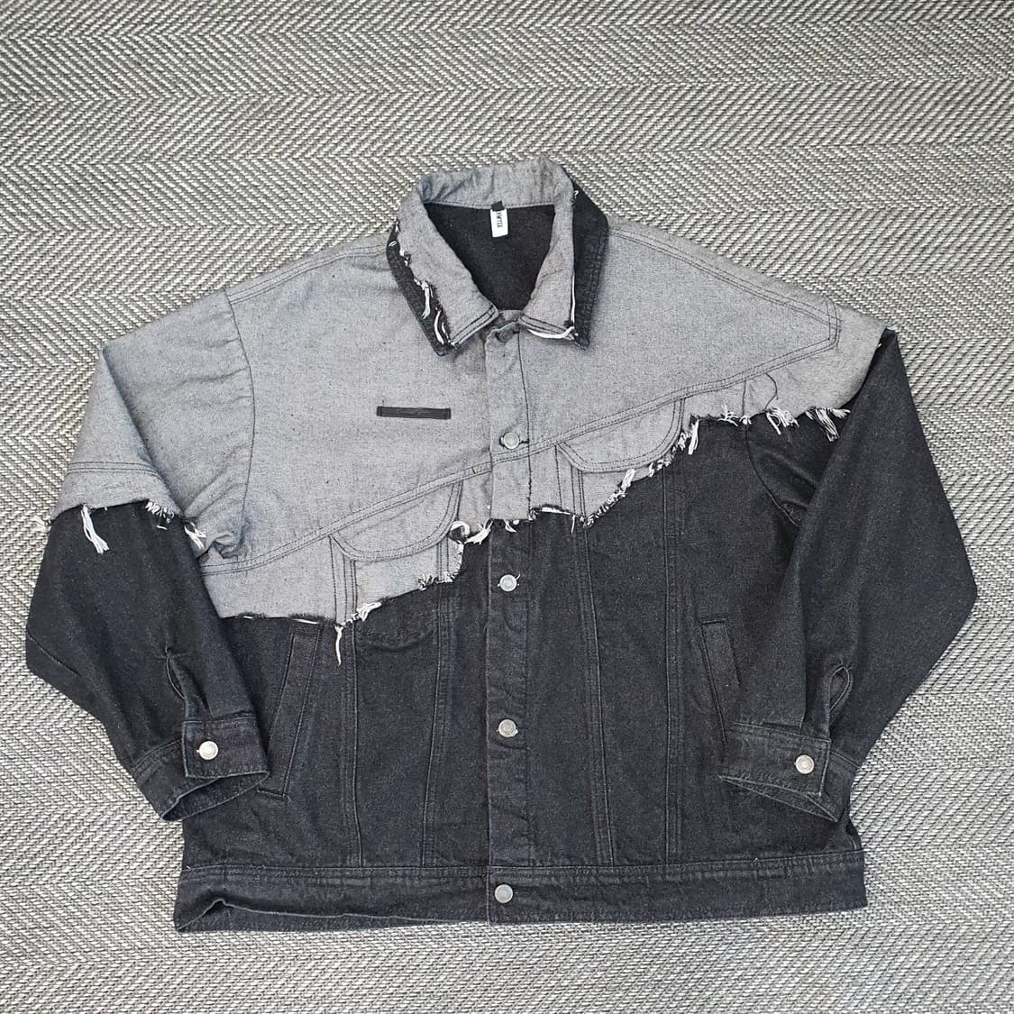 멋진 오버핏 데님 청자켓 남자105 상품이미지1